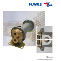 FUNKE 管殼式換熱器，主要用于冷卻液體，如潤(rùn)滑油、以及通過飽和蒸汽加熱