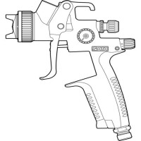 sata環(huán)保省漆小修補(bǔ)噴槍4400-120HVLP用于車(chē)輛噴涂維修